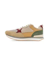 Zapatillas casuales con capellada de cuero y tela mesh, forro de mesh, suela de goma transparente y entresuela de EVA con tecnología Memory Foam.