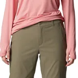 Pantalón de trekking color verde oliva, convertible en short, con tecnología Omni-Shield que repele la humedad y resiste las manchas.