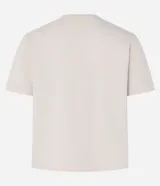 Blusa baby look color beige con bordado de margaritas.