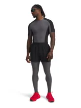 Short deportivo negro de Under Armour, modelo Halo Train, con calza interior gris.