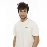 Remera de manga corta color blanco con logo "Go West" estampado en el pecho.