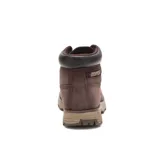 Botín Caterpillar Founder para hombre, color marrón, impermeable, con capellada de cuero tipo nubuck, forro interno de nylon en malla suave y respirable, entresuela acolchada y liviana, suela de goma duradera y con gran tracción.