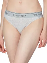 Colaless gris de algodón con cintura elástica gris con logo Calvin Klein.