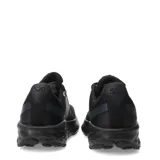 Zapatilla deportiva New Balance modelo 520 V9 para mujer, color negro con detalles en gris oscuro. Presenta capellada de malla transpirable, logo 'N' lateral y tecnología Fresh Foam en la suela.