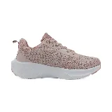 Zapatillas deportivas grises con cordones, suela blanca y detalles en negro.