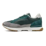 Championes Fila Retro Blazer para hombre, color verde y gris, con suela marrón.