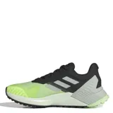 Championes Adidas Terrex Soulstride para hombre, color verde lima, negro y gris. Ideales para trail running.