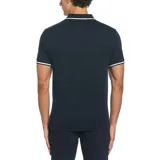 Polo de hombre con frente tejido en jacquard de rombos/geo que aporta textura y un look distinto sin perder la esencia clásica de Penguin. Calce regular y cuello de punto.