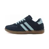 Zapatillas deportivas Le Groupe de hombre, color azul marino con detalles en celeste y suela marrón.