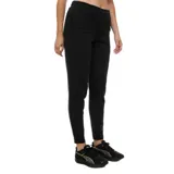 Pantalón de jogging negro, marca Puma, modelo Ess Small Logo. Corte ajustado, con cintura elástica y logo pequeño estampado en la pierna izquierda.