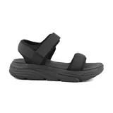 Sandalias Hi-Tec Town color beige con plataforma y ajuste con velcro.