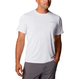 Remera deportiva Columbia Hike Crew color borgoña, de corte clásico y manga corta, con logo estampado en el pecho. Confeccionada en poliéster con tecnología Omni-Wick para absorción de la humedad y control de olores.