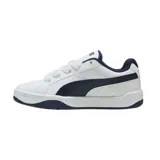 Championes Puma Park Lifestyle Easy, color blanco con detalles en azul marino.