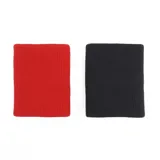 Pack de dos muñequeras deportivas Jordan Jumpman, una roja con logo Jumpman negro y otra negra con logo Jumpman rojo y texto "Jordan" en blanco.