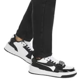 Championes urbanos 361° Fashion Basketball, color blanco y negro, con ajuste de cordones y tira de velcro.
