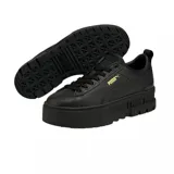 Championes Puma Mayze Classic, color negro con detalles dorados.