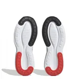 Championes Adidas Alphaedge para hombre, color blanco con detalles en gris y rojo.