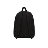 Mochila Vans Old Skool H2O negra con logo de la marca en la parte superior y bolsillo frontal con cierre.