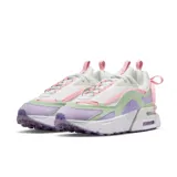Championes Nike Air Max Furiosa de mujer, color blanco con detalles en verde, lila y rosa.