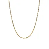 Cadena dorada de eslabones medianos.