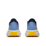 Zapatillas de running Merrell Morphlite, color celeste con detalles en amarillo y blanco.