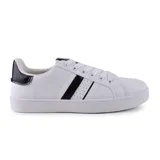 Zapatillas deportivas blancas con detalles en negro, diseño clásico y cómodo de American Sport.
