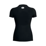Remera deportiva Under Armour HeatGear Compression de manga corta, color negro con logo blanco en el pecho.