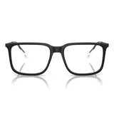 Armazón para lentes de acetato negro, marca Armani Exchange, modelo 3119. Diseño rectangular con puente nasal tradicional y patillas delgadas.