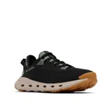 Zapatillas Columbia Drainmaker XTR para hombre, color negro con detalles en verde y suela beige. Diseño sin cordones, con capellada de malla de secado rápido, entresuela ligera con puertos de drenaje y suela de goma con micro ranuras para mayor tracción.