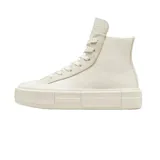 Championes Converse Chuck Taylor All Star Cruise Hi color blanco hueso con plataforma segmentada.