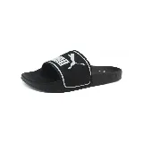 Chancletas Puma Leadcat 2.0 negras con logo blanco.