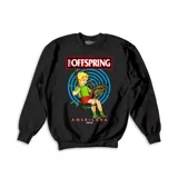 Buzo negro con estampa del logo de la banda The Offspring y la portada del álbum Americana.