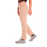 Pantalón de trabajo negro con corte recto, bolsillos delanteros y traseros, y detalles de costuras reforzadas.