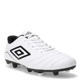 Championes de fútbol Umbro Classico III HG, color negro con logo Umbro en blanco. Presentan un diseño clásico con capellada sintética acolchada y tapones moldeados para césped firme (HG).