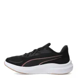 Championes de running Puma Skyrocket Lite 2 W, color negro con detalles en blanco y suela marrón.