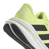 Championes Adidas Galaxy 7, color verde claro con detalles en negro y blanco, ideales para running.