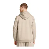 Buzo con capucha celeste de Under Armour, con logo bordado en el pecho y bolsillo tipo canguro.