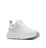 Zapatillas de senderismo impermeables Columbia Konos TRS Outdry para mujer, color blanco con suela gris.
