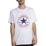 Remera blanca de algodón con estampado del logo de Converse All Star en el pecho.