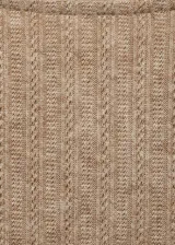 Camiseta color beige de tejido de punto acanalado, con cuello barco y mangas largas.