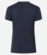 Remera deportiva negra de mangas cortas con tecnología Dry y lettering texturizado "sporty mood".