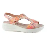 Sandalias de plataforma Korium Confort Cloe con estampado floral multicolor.