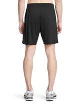 Short deportivo Under Armour Tech color azul marino con logo blanco en la pierna izquierda.