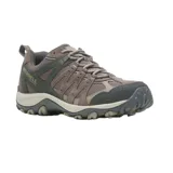 Championes de senderismo Merrell Accentor 3 impermeables, color marrón y gris, con capellada de gamuza y malla, puntera reforzada, entresuela de EVA y suela de goma.