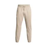 Pantalón de jogging Under Armour color beige, de corte holgado, con cintura elástica ajustable con cordón y puños acanalados.