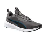 Championes Puma Incinerate de hombre color gris con detalles en negro y azul.