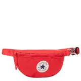 Riñonera roja con correa ajustable y logo Converse All Star en el frente.