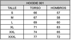 Hoodie negro de corte holgado con capucha y cordón ajustable. Estampado frontal con la leyenda "BE TRENDY EST. 2022" en color rosa.