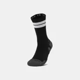 Medias deportivas unisex Under Armour Performance Tech, color borgoña con detalles en gris. Paquete de 3 pares.
