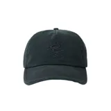 Gorra de béisbol negra con logo de Rip Curl bordado en el frente.